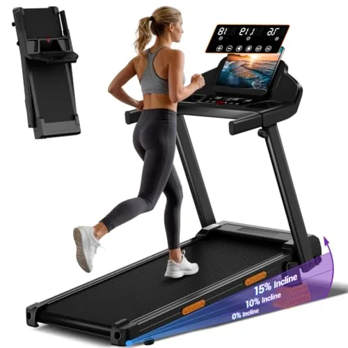 CURSOR Cinta de Correr Plegable con Inclinación,1-12KM/H