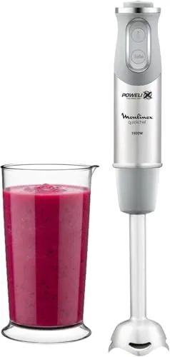 Moulinex QuickChef, Batidora Mano 1000W, 10 Velocidades, Vaso Medidor