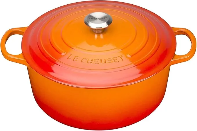 Le Creuset Cocotte redonda de hierro fundido, 26 cm, 5, 3 L, Todas Las Fuentes de Calor incluso inducción, Volcanico, 21177260902430
