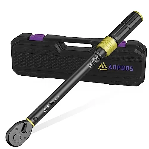 ANPUDS Llave Dinamométrica 1/2", 20-220 NM, Precisión ±3%