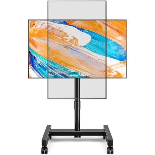 TVON Soporte TV con Ruedas para Televisores LCD y LED de 13-50 Pulgadas