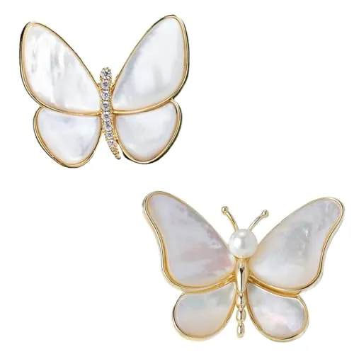 AFCJLTO Broches para ropa mujer de 2 piezas,alfiler Rhinestone Corsage, impecables y elegantes, ideales para vestidos y bisutería, perfectos para uso en oficina y día a día