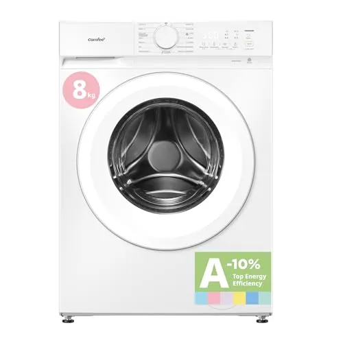 COMFEE' Lavadora 8KG Clase A-10% 1400RPM Smart wash Blanco CF08EWP05W