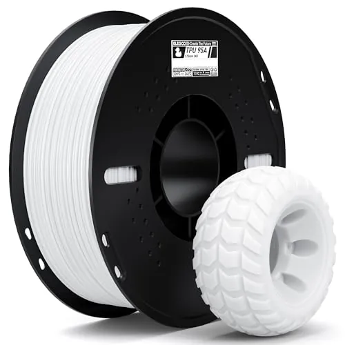 ELEGOO Filamento TPU 95A 1.75mm 1KG Blanco