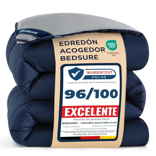 Bedsure Edredon Cama 90 Acolchado - Edredón 135x200 cm 300gr/m²