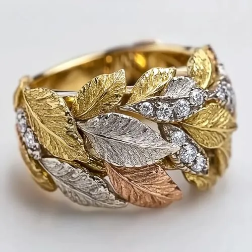 Circonita cúbica brillante de 3 tonos para mujer, joyería para fiesta de compromiso, 7, Latón, Zirconia cúbica