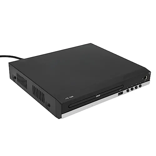 Mini HD DVD Player HDMI, 1080P USB CD DVD Players para TV con Control Remoto, HDMI y Cable, Admite Entrada USB, Reproductor de Discos Home Theater Play DVD (Enchufe de la UE)