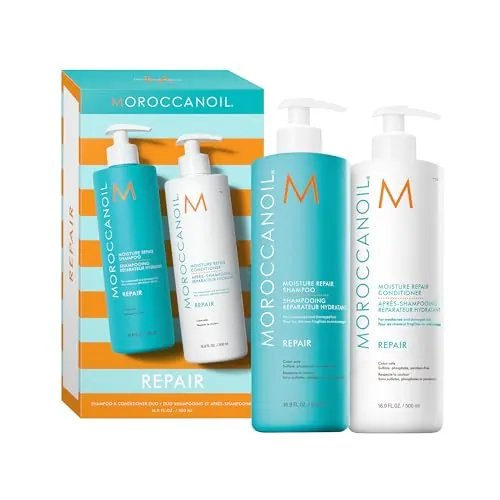 Moroccanoil Set de Champú y Acondicionador Reparador, medio litro