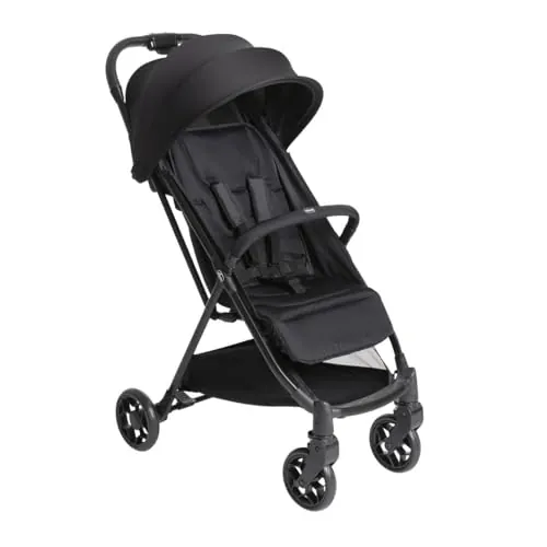 Chicco Urbino Silla de Paseo, Desde nascimiento hasta 22 Kg, Carrito Bebé, Plegado automatico con una sola mano, Compacto y Ligero, Capota con Protección UV50+, Respaldo Ajustable y Reclinable, Negro