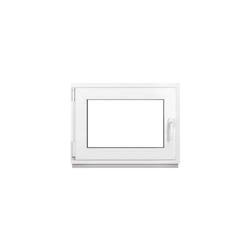 Framex Ventana Sótano PVC 85x60 cm Blanca Oscilobatiente DIN Izquierda