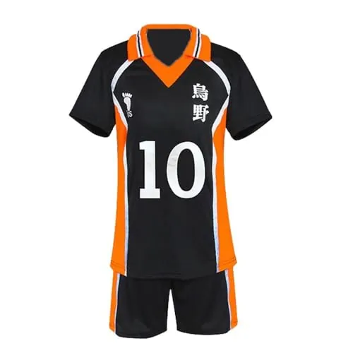 COMING Karasuno Uniform Shouyou Hinata Halloween Cosplay Costume Shirt Shorts Voleiball Jersey, color 16, S