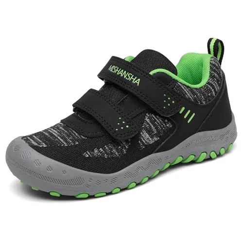 Mishansha Niña Zapatillas de Deporte Cómodas Ligeros Zapatos de Trekking Transpirable Sneakers Zapatillas Casual, Negro 36