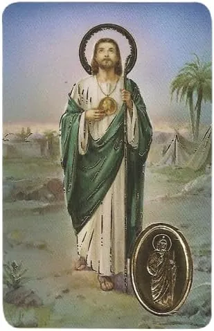 Generic Estampa San Judas Tadeo con Medalla, Religion/Religious Card