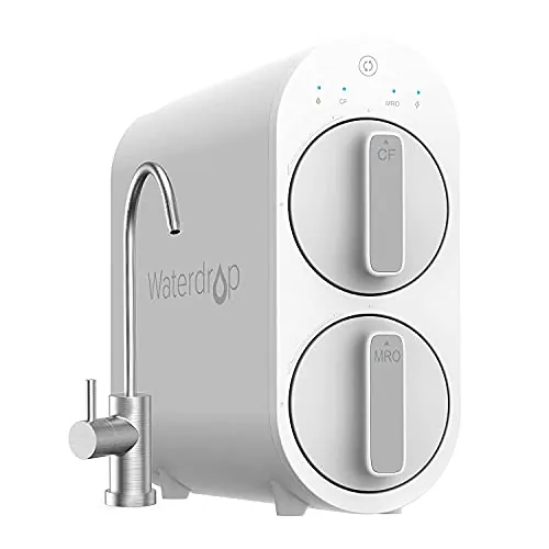 Waterdrop G2 Sistema de Ósmosis Inversa, 400 GPD, sin Depósito, Blanco