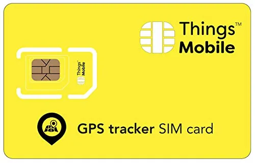Tarjeta SIM para Tracker/LOCALIZADOR GPS - Things Mobile - Cobertura Global, Red multioperador GSM/2G/3G/4G, sin costes fijos, sin vencimiento. Crédito no incluído