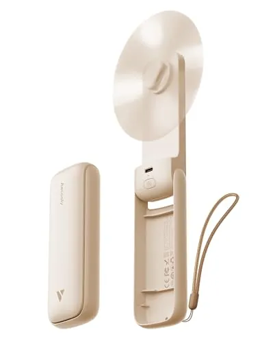 Aecooly Ventilador de Mano Portatil, Mini Ventilador Recargable