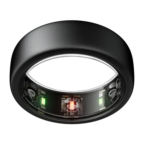 Oura Ring Gen3 Horizon - Talla 10, Stealth | Anillo Que monitoriza el sueño, la FC y el estrés - hasta 7 días de autonomía - Compatible con iOS y Android - Averigua tu Talla con el Kit de Tallaje