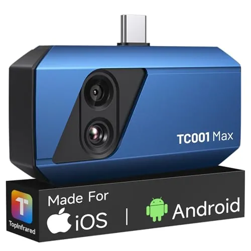 TOPDON TC001 Max Camara Termica con 1,5MP Cámara Visual para Android iPhone