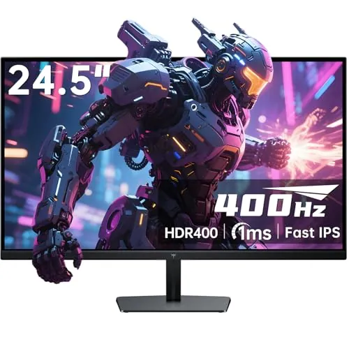 KTC Gaming Monitor 400Hz 360Hz 240Hz | 24.5 Pulgadas | Fast IPS 1ms | FHD Monitor 1080P | HDR 400, 128% sRGB | HDMI x2, DP x2 | Tilt Adjustment 360Hz VESA H25X7