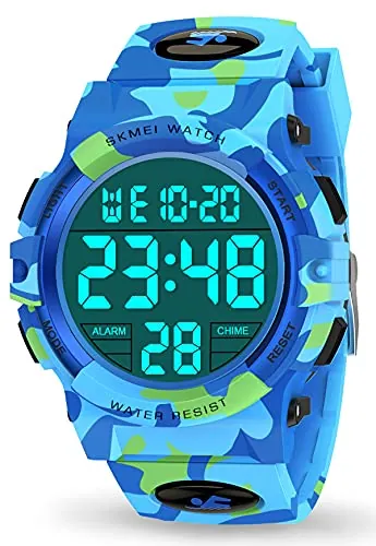 Dislocati Reloj Digital Sumergible, con Despertador, Juguetes Deportivos para niños 3-12 años Regalo Navidad