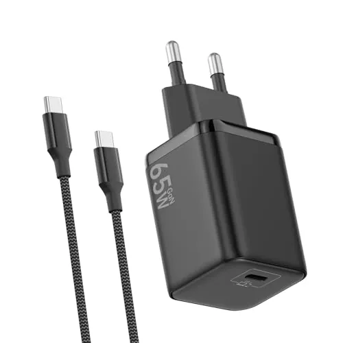 Cargador USB C 65W, Carga Rápida PD3.0 PPS GaNII