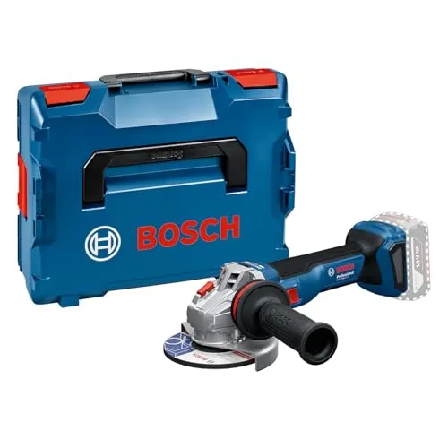 Bosch Professional 18V System amoladora angular a batería GWS 18V-11 S (diámetro del disco de 125 mm, incl. L-BOXX, sin batería/cargador)