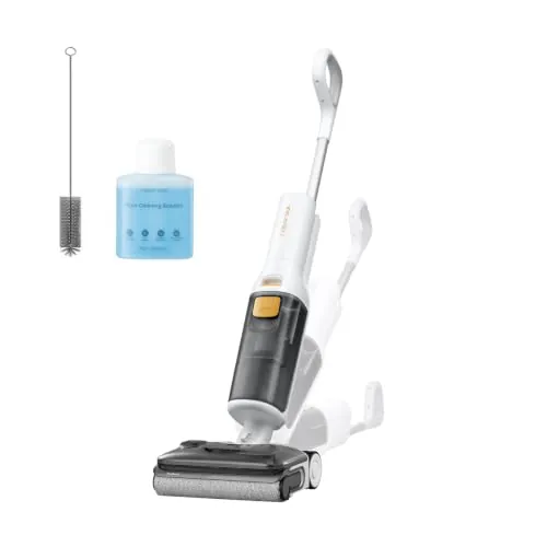 roborock F25 GT Gen 2 Aspiradora en Seco y Húmedo, Aspiradora-Fregona Sin Cable de 20.000 Pa, Autolimpieza a 90 °C y Secado, Limpieza de Bordes, Diseño Plano de 180°, Compacta (12,5 cm), Ligera