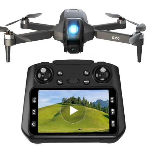 Dron con GPS y cámara de 1080p, drones con mando a distancia con pantalla