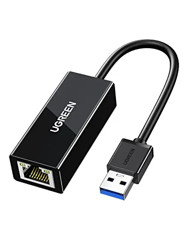 UGREEN Adaptador USB 3.0 a Ethernet 1000Mbps Tarjeta de Red RJ45 Gigabit