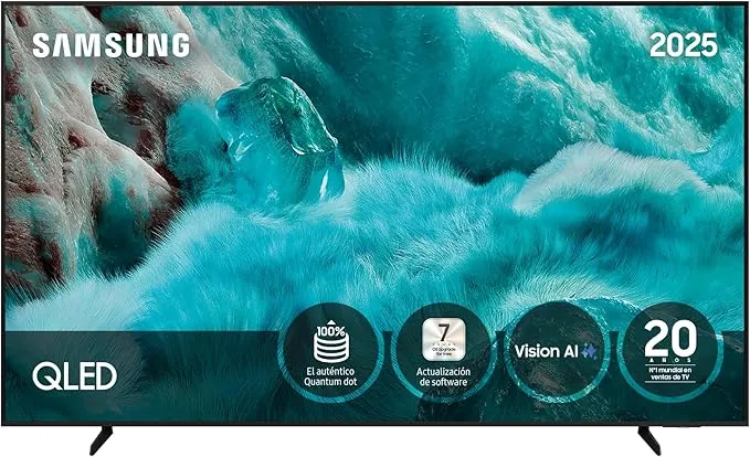 Samsung TV 65 Pulgadas QLED Q7F 4K Smart TV con Vision AI, 100% Volumen de Color con Quantum Dot y más de 500 Canales