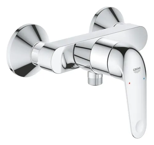 GROHE Swift – Grifo de ducha 1/2" con herramientas (Grifo monomando con palanca metálica, válvula antirretorno, acabado duradero), Cromo, 24333001