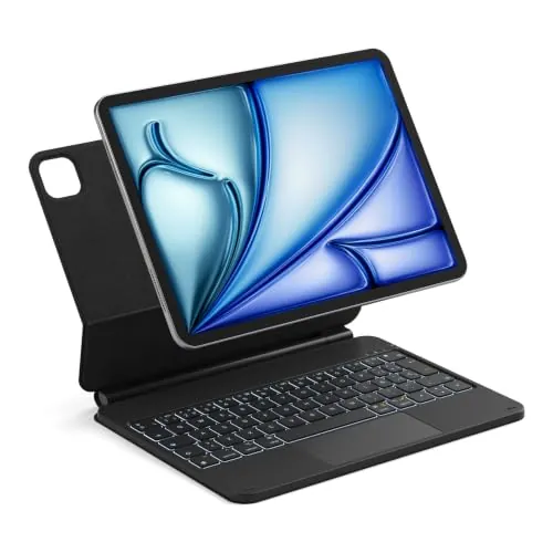 Inateck Funda Teclado iPad Air 11" M4 2026/M3/M2,Soporte Magnético Flotante