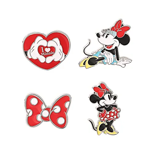 Disney Minnie Mouse Conjunto de 4 Pines de Disfraz con Esmalte Multicolor GH00091L.PH