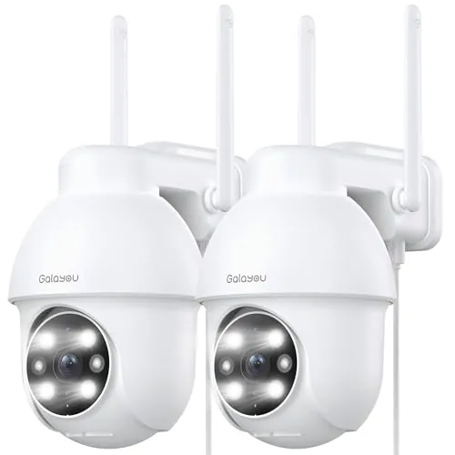 GALAYOU Camara Vigilancia WiFi Exterior, 2K Camera IP Vigilancia Seguridad