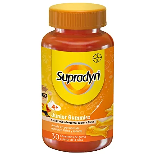 Supradyn Junior Gummies Niños +4 Años Sabor Frutas, 30 Gummies