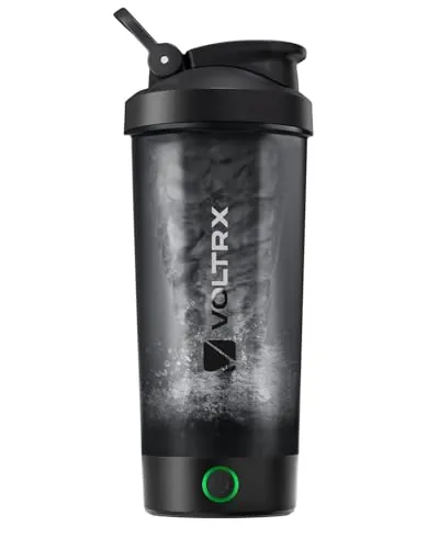 VOLTRX Titanus - Botella mezcladora eléctrica recargable con USB C para batidos de proteínas, para batidos de proteínas y batidos de reemplazo de comidas, sin BPA, 24 onzas, VT005