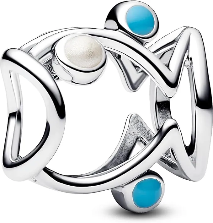 Pandora Moments 793819C01 - Colgante de pescado de plata de ley, compatible con Moments