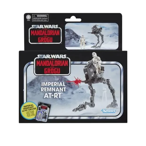 Star Wars La colección Vintage, Imperial Remnant AT-RT, The Mandalorian & Grogu, Vehículo Premium a Escala de 9,5 cm, Incluye Figura de acción