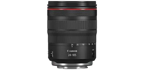 Canon - Objetivo RF 24-105mm f/4 L IS USM (Longitudes focales del Zoom de 24-105mm, Enfoque mínimo de 0,45 m) Negro