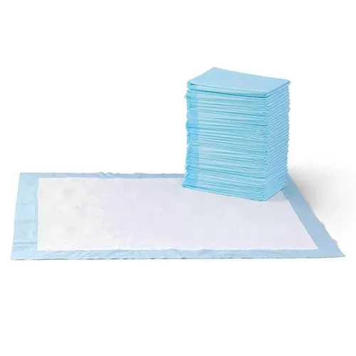 Amazon Basics Almohadillas de adiestramiento de Perros y Cachorros, diseño de 5 Capas a Prueba de Fugas con Superficie de Secado rápido, XL, 60 Unidades, Azul, Extragrande