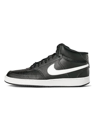 Nike Calzado de Baloncesto para Hombre Court Vision Mid NN, Black/White, 42 EU
