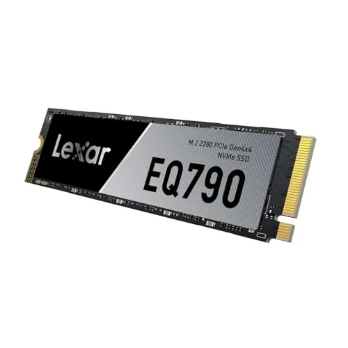 Lexar EQ790 SSD 2TB, M.2 2280 PCIe Gen4x4 NVMe 1.4 SSD Interno, hasta 7.000MB/s de Lectura, Almacenamiento de Alta Velocidad Compatible con PS5, Ordenadores de Sobremesa y Portátiles