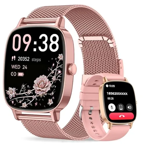 coioc Reloj Inteligente para Mujer (Rosa)
