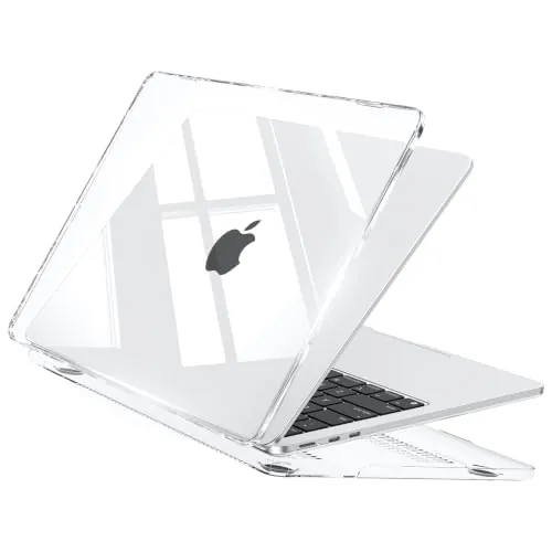 EooCoo para Funda MacBook Air 13,6 Pulgadas M5 M4 M3 M2 Transparente