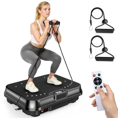 Bigzzia Plataforma Vibratoria 250 Velocidades para Adelgazar y Tonificar