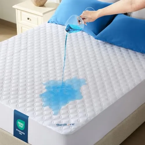 BEDLORE Protector Colchón 180x200 Impermeable y Transpirable(Blanco)