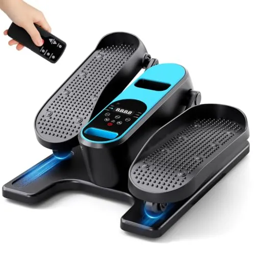Dripex Mini Eliptica Electrica, Pedaleador Electrico Silencioso con 12 Niveles y 6 Programas, Panel LCD y Control Remoto, Elipticas Fitness Casa Compacta y Portátil