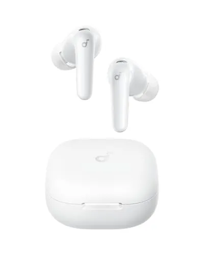 soundcore P31i Auriculares Inalámbricos Bluetooth de Anker, Cancelación de Ruido en Tiempo Real, Auriculares Traductores, Sonido de Alta Resolución LDAC, 50h de Uso, Carga Rápida, Audio Espacial, IP55