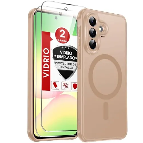 LeYi Funda Magnética para Samsung Galaxy A57/A 57 4G/5G, Dorado
