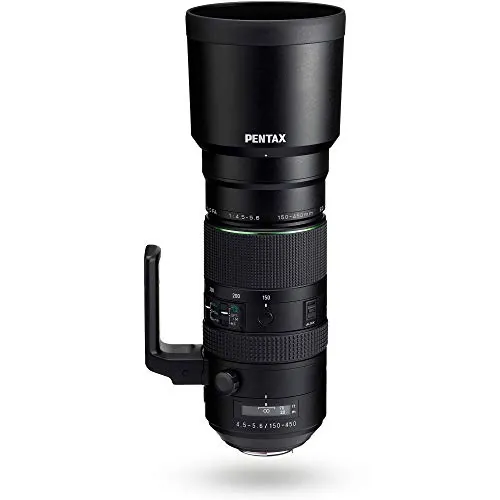 PENTAX HD D FA 150-450mmF4.5-5.6ED DC AW Superobjetivo Zoom Lo último en tecnología óptica Imágenes de Alta resolución sin Reflejos ni Efecto Fantasma Construcción Resistente a la Intemperie